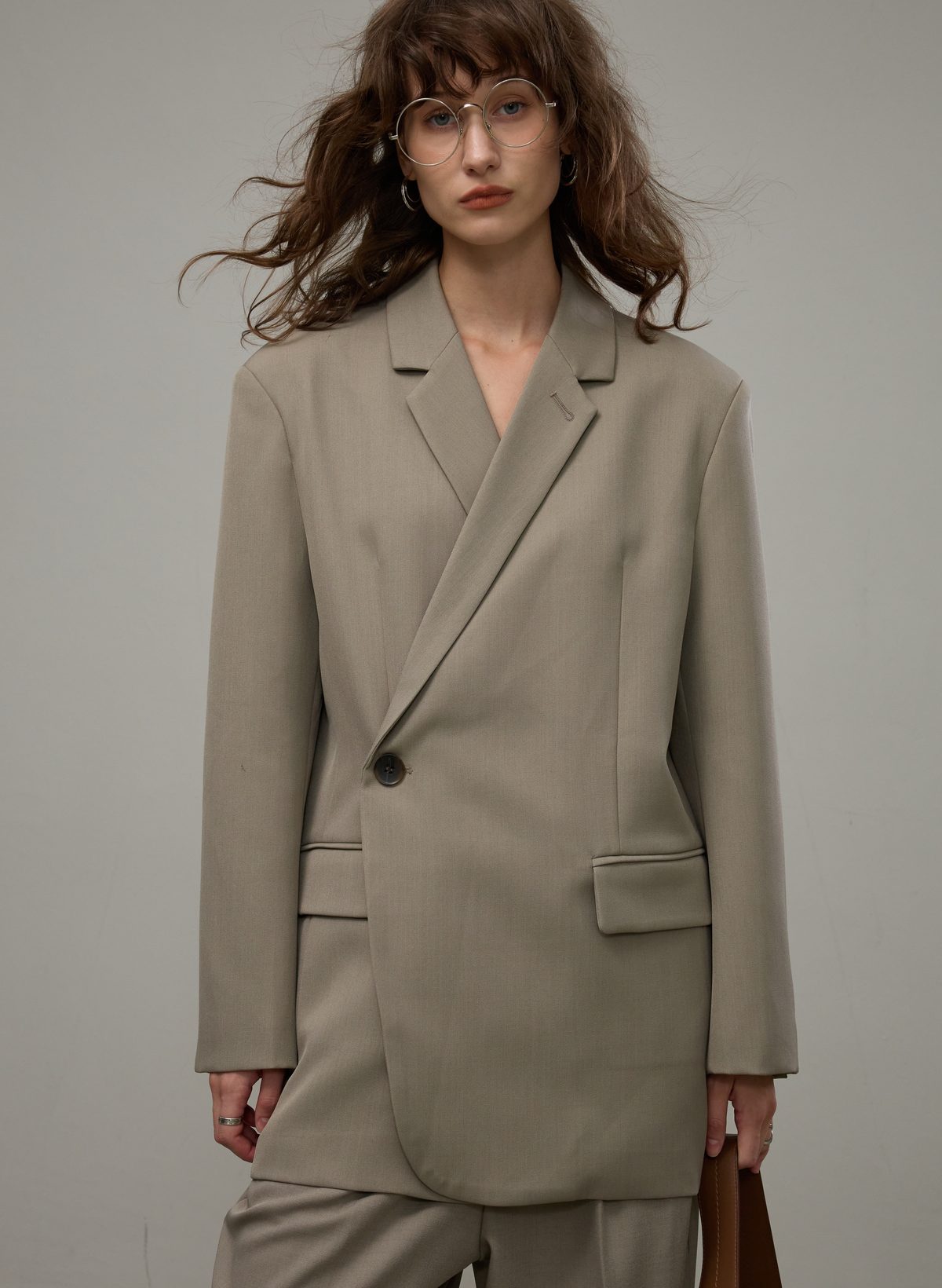 Double-breasted tailored blazer